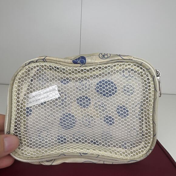 Samantha Brown Burgundy Travel Organizer Case Cosmetic Toiletry Bag with Inserts - Picture 4 of 11